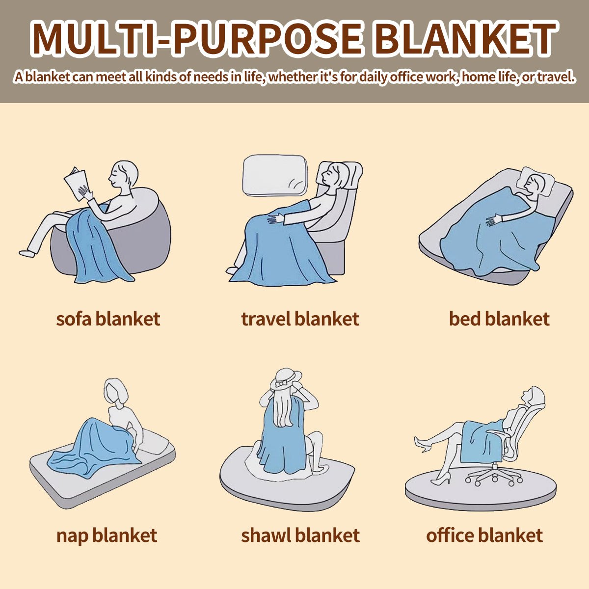 Soufamia Cozy Pet Flannel Blanket | Soft Throw for Sofas, Beds & Pets - Soufamia