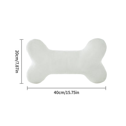 Plush Bone-Shaped Pet Pillow: Durable Interactive Toy & Soft Calming Cushion for Dogs and Cats - Perfect for Napping and Playtime