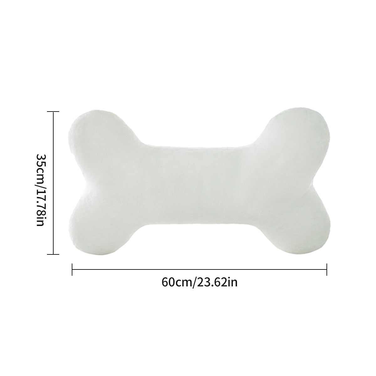 Plush Bone-Shaped Pet Pillow: Durable Interactive Toy & Soft Calming Cushion for Dogs and Cats - Perfect for Napping and Playtime