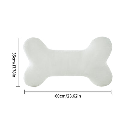 Plush Bone-Shaped Pet Pillow: Durable Interactive Toy & Soft Calming Cushion for Dogs and Cats - Perfect for Napping and Playtime