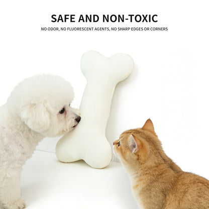 Plush Bone-Shaped Pet Pillow: Durable Interactive Toy & Soft Calming Cushion for Dogs and Cats - Perfect for Napping and Playtime