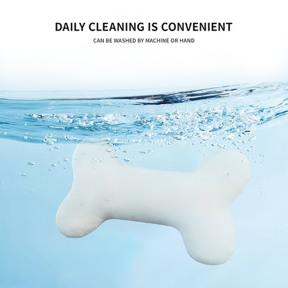 Plush Bone-Shaped Pet Pillow: Durable Interactive Toy & Soft Calming Cushion for Dogs and Cats - Perfect for Napping and Playtime