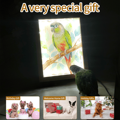 Personalized Pet Photo Frame Light -A heartwarming home decor gift designed especially for pet lovers