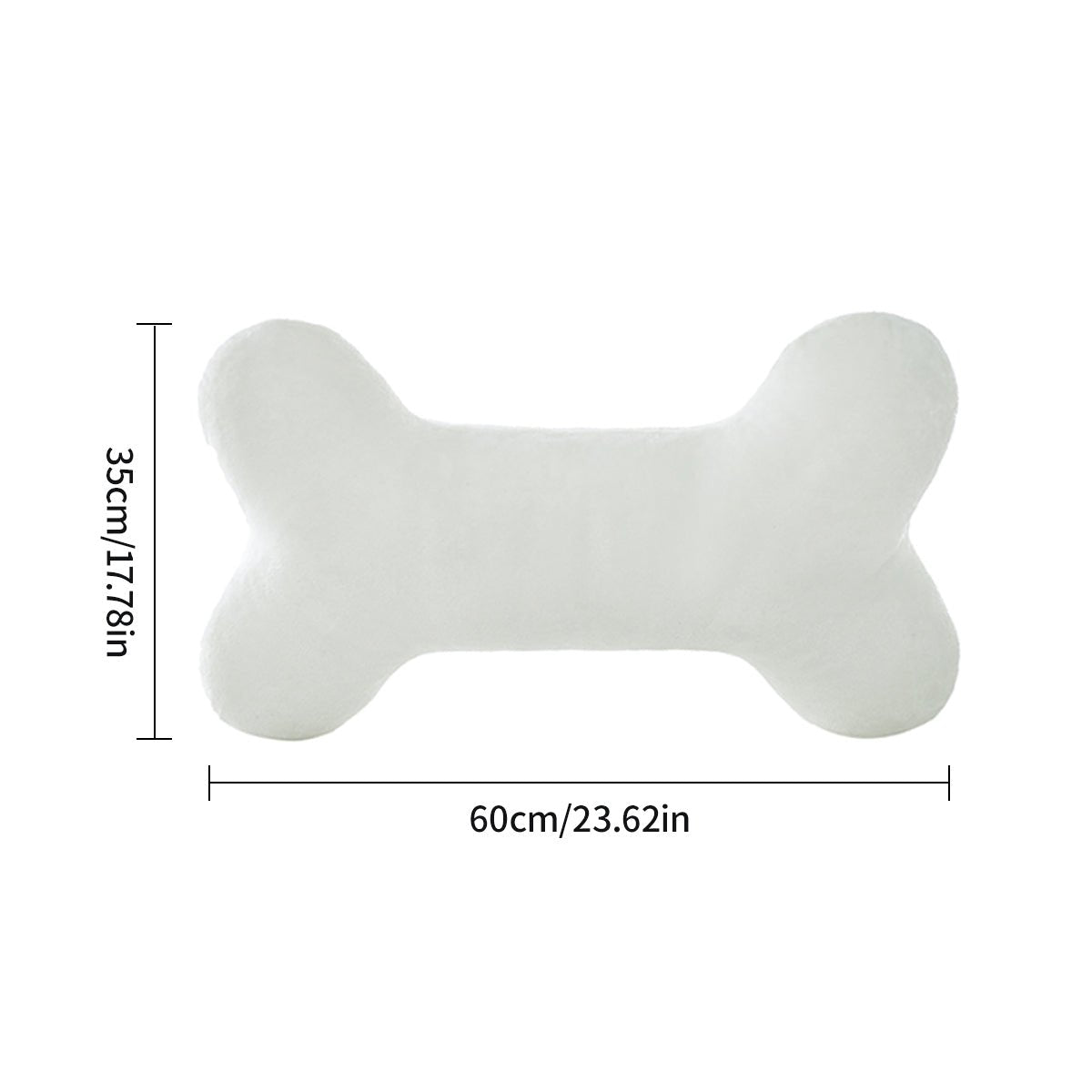 Soufamia Cozy Bone-Shaped Plush Pillow | Playful & Comforting Decor - Soufamia