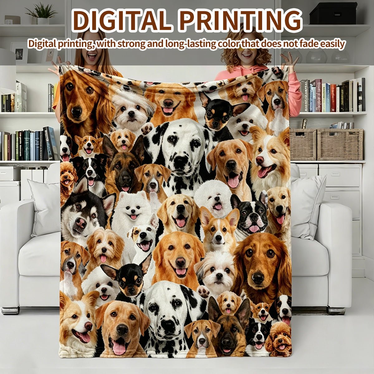 Soufamia Cozy Pet Flannel Blanket | Soft Throw for Sofas, Beds & Pets - Soufamia