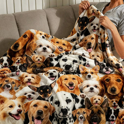 Soufamia Cozy Pet Flannel Blanket | Soft Throw for Sofas, Beds & Pets - Soufamia