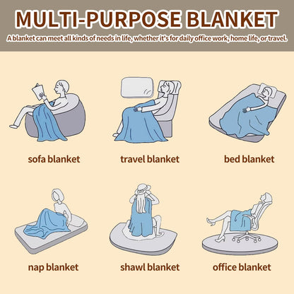 Soufamia Cozy Pet Flannel Blanket | Soft Throw for Sofas, Beds & Pets - Soufamia