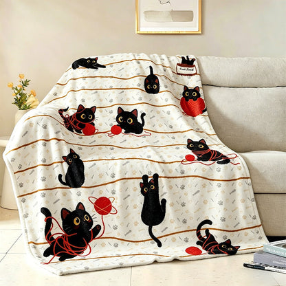 Soufamia Cozy Pet Flannel Blanket | Soft Throw for Sofas, Beds & Pets - Soufamia
