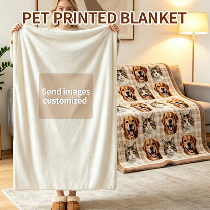 Soufamia Custom Pet Photo Blanket | Personalized Ultra-Soft Fleece Keepsake - Soufamia