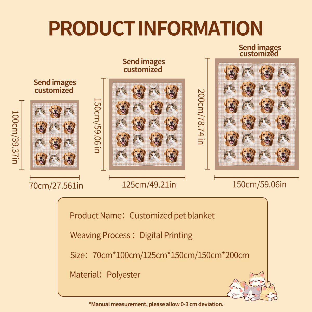 Soufamia Custom Pet Photo Blanket | Personalized Ultra-Soft Fleece Keepsake - Soufamia