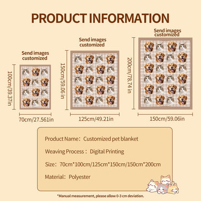 Soufamia Custom Pet Photo Blanket | Personalized Ultra-Soft Fleece Keepsake - Soufamia