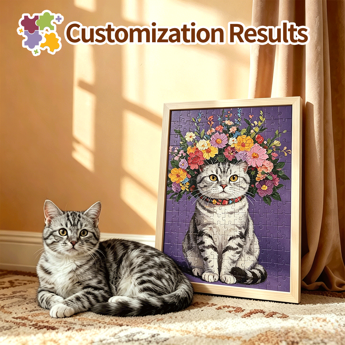 Soufamia Custom Pet Photo Puzzle | Turn Your Best Friend into Art - Soufamia