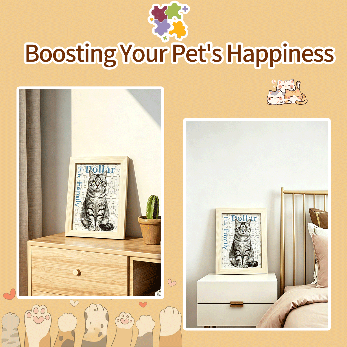 Soufamia Custom Pet Photo Puzzle | Turn Your Best Friend into Art - Soufamia
