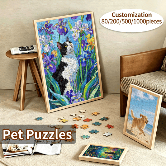 Soufamia Custom Pet Photo Puzzle | Turn Your Best Friend into Art - Soufamia