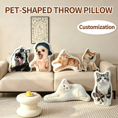Soufamia Custom Pet Shaped Pillow | Hug Your Furry Friend Anytime - Soufamia