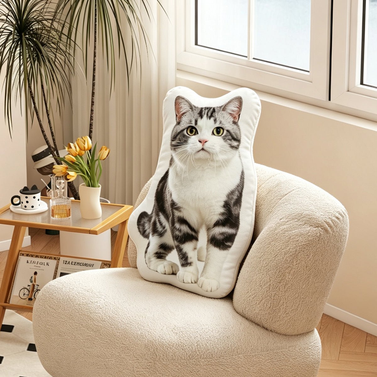 Soufamia Custom Pet Shaped Pillow | Hug Your Furry Friend Anytime - Soufamia
