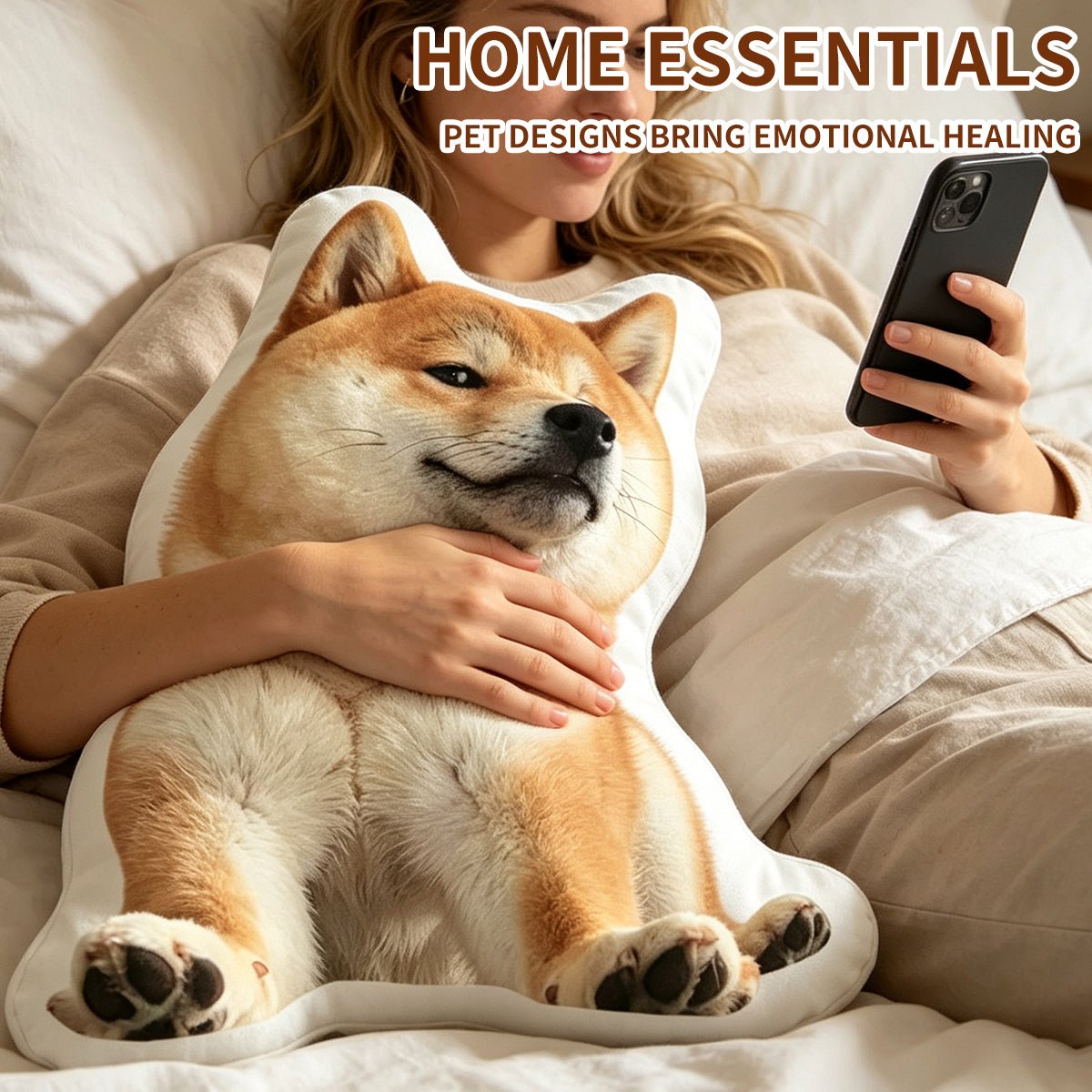 Soufamia Custom Pet Shaped Pillow | Hug Your Furry Friend Anytime - Soufamia