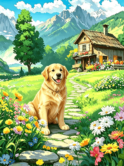 Soufamia Joyful Pet Puzzle - 80 Pieces | Bite-Sized Fun - Soufamia