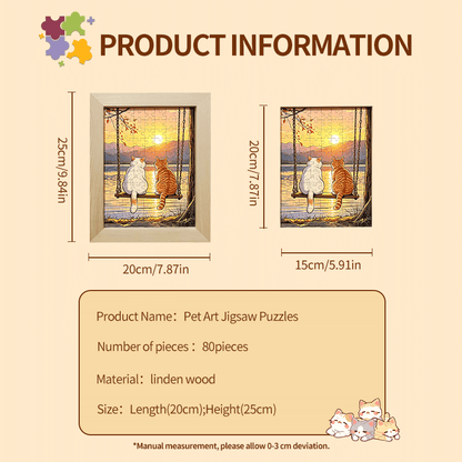 Soufamia Joyful Pet Puzzle - 80 Pieces | Bite-Sized Fun - Soufamia