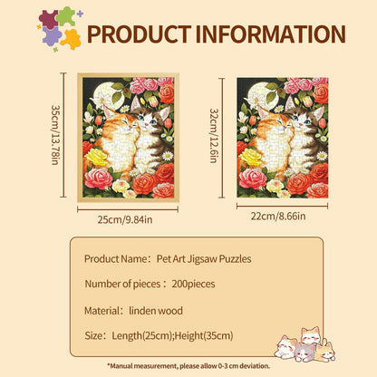 Soufamia Premium Pet Puzzle - 200 Pieces | A Relaxing Afternoon - Soufamia