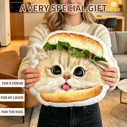 Soufamia Quirky Pet Shaped Plush Pillow | Funny Animal Cuddle Cushion - Soufamia